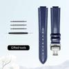 Curved mouth layer cowhide watch strap women for Original CARTIER BALLON BLEU DE CARTIER W69016Z4 WJBB0033 HIPINE men watchband
