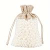 30 Pack Elegant Organza Burlap Drawstring Favor Bags for Jewelry Candy Gifts Party Mesh Pouches Favors Weddings Birthday Parties