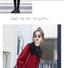 Versatile Color-Block Doll Collar Wool Coat: Korean Style, Mid-Length, Age-Reducing, Petite Loose Fit for Women (Autumn/Winter)