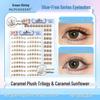 Mengxueli Sunflower False Eyelashes - 120 Clusters, Glue-Free, Natural Look, Hard Stem