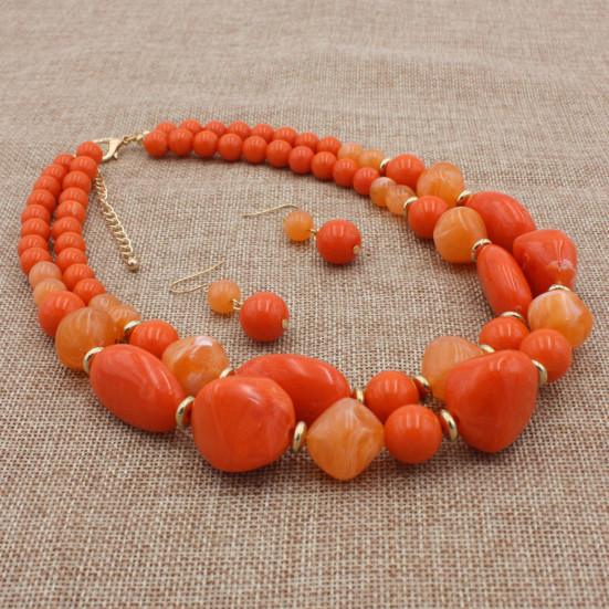 1 set de colier în straturi, design retro, accesorii de bijuterii, set de cercei cu cârlig pentru petrecere.