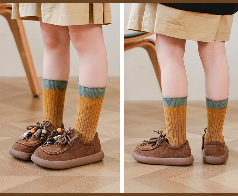 2025 Winterprinzessin Retro Kleine Leder Birkenstock Schuhe für Mädchen