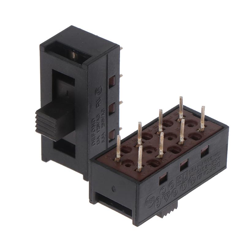 2Pcs Dse-2310 Pointed Pins 0A250V Toggle Switch Slide Switch For Hair Dryer