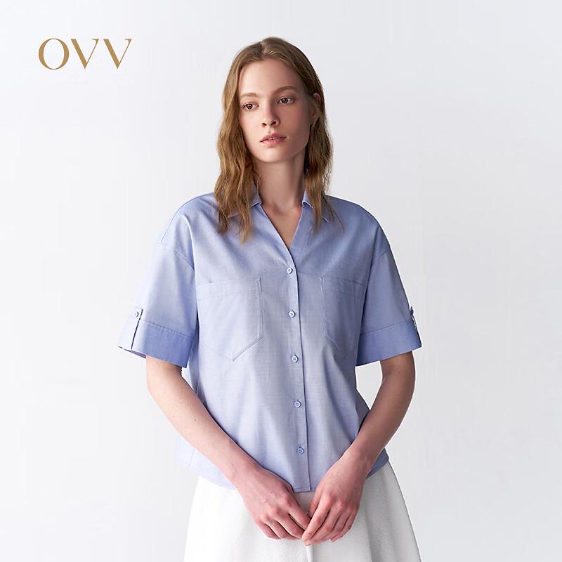 OVV Women s Short-Sleeve Cotton Business Casual Shirt S