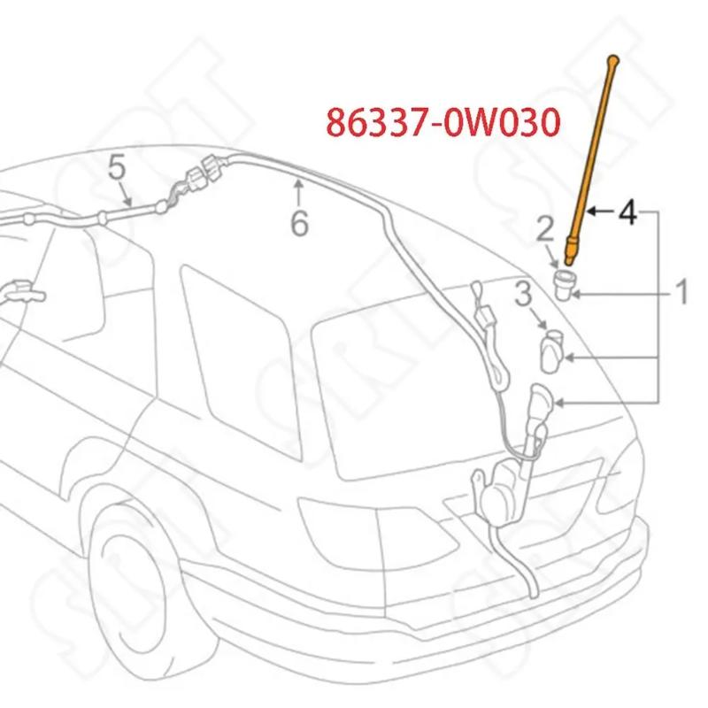Car Power Antenna Mast Replacement Radio Antenna Mast 86337-0W030 Fit for RX300 1999-2003 Auto Accessory