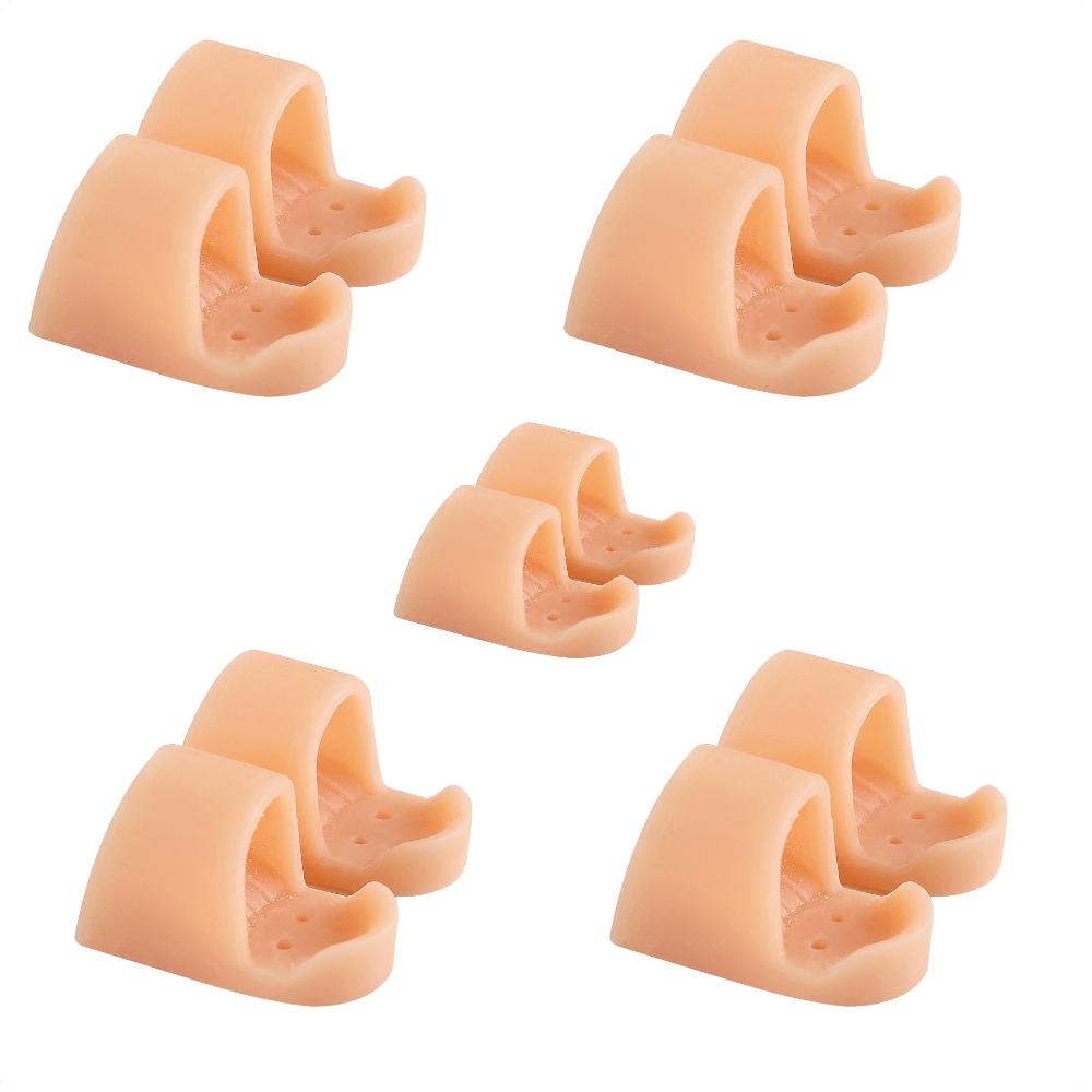 2/10pcs Toe Spreader & Corrector - SEBS Hammer-Toe Straightener, Pull-On Closure for Foot Comfort Support, Toe Alignment & Overlapping Toes Correction