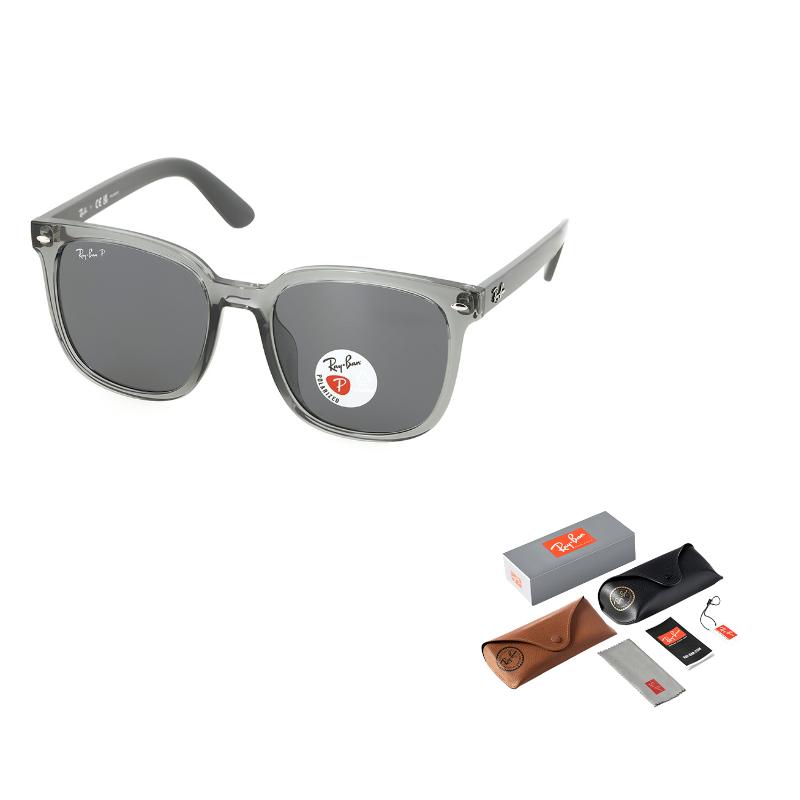 

RayBan Очень маленькая оправа Серые литые квадратные солнцезащитные очки Мужские 57 серый