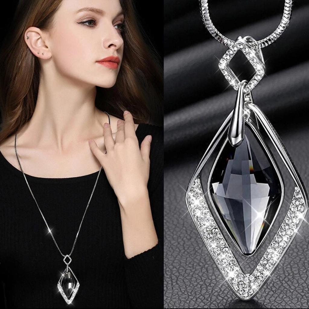 Korean-Style Long Necklace: Elegant Sweater Chain with Tassel Pendant for Women - Perfect for Autumn & Winter