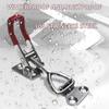 Silver Stainless Steel Latch PVC Plastic Quick Release Lock Buckle Quick Bolt Clamp  Worker