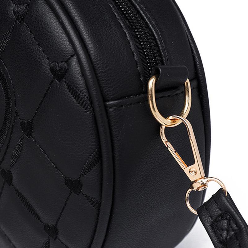 Tendință Modă Broderie Love Geantă Mică Rotundă Geantă de Mână Damă Genți de Umăr Nouă Geantă Mică Crossbody pentru Femei MIT