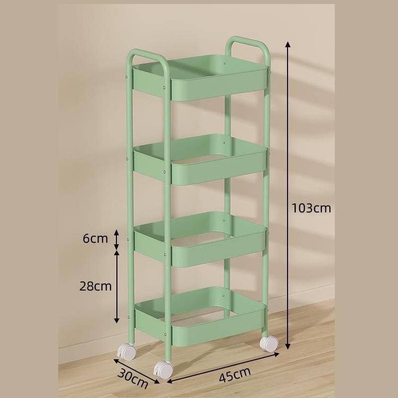 Multifunctional Rolling Storage Cart Storage Shelf