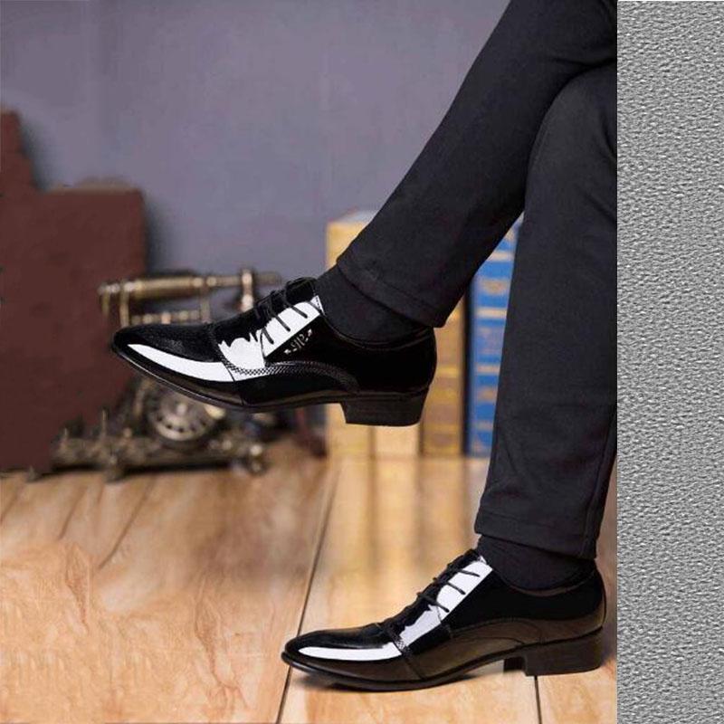 Compre Homens vestidos sapatos de casamento sapatos masculinos sapatos  formais PU couro Oxfords pontiagudo sapato de dedo do dedo barato — frete  grátis, avaliações reais com fotos — Joom