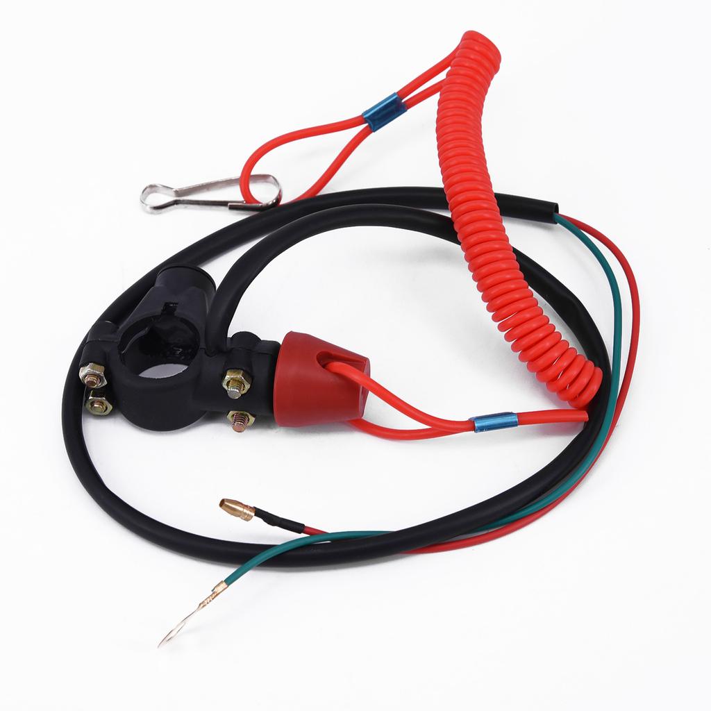 Convenient Motorcycle Engine Cut Off Switch with Lanyard Quick