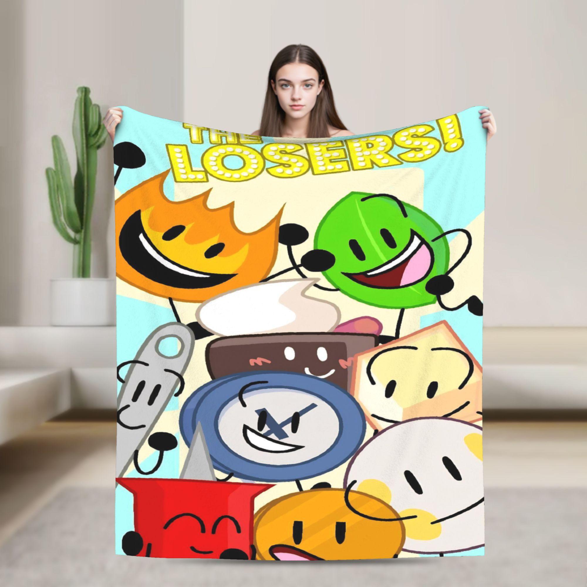 

Funny BFDI Animated Cartoon Flannel Blankets Fashion Throw Blanket for Home Hotel Sofa 200x150cm Plush Thin Quilt 150x200cm