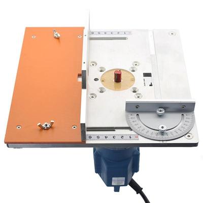 Placa de inserción de mesa enrutador de aluminio, tablero abatible de fresado de madera eléctrico