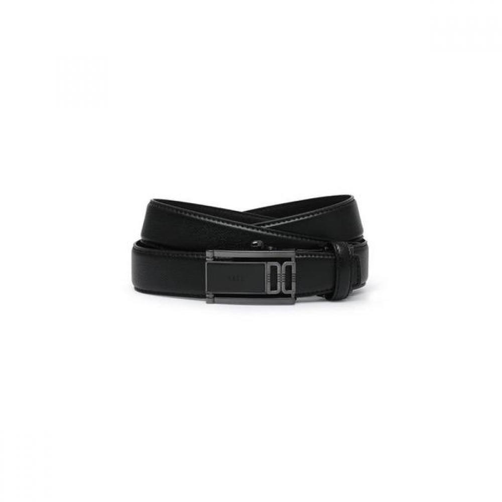 

DakS Men S Automatic Belt Black Twill emboSSed Dbbe8f834bk Single option