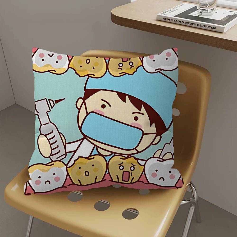 The Dentist Tooth Cute Pillow Cover Design Cushion Cover Decor Holiday Decorati