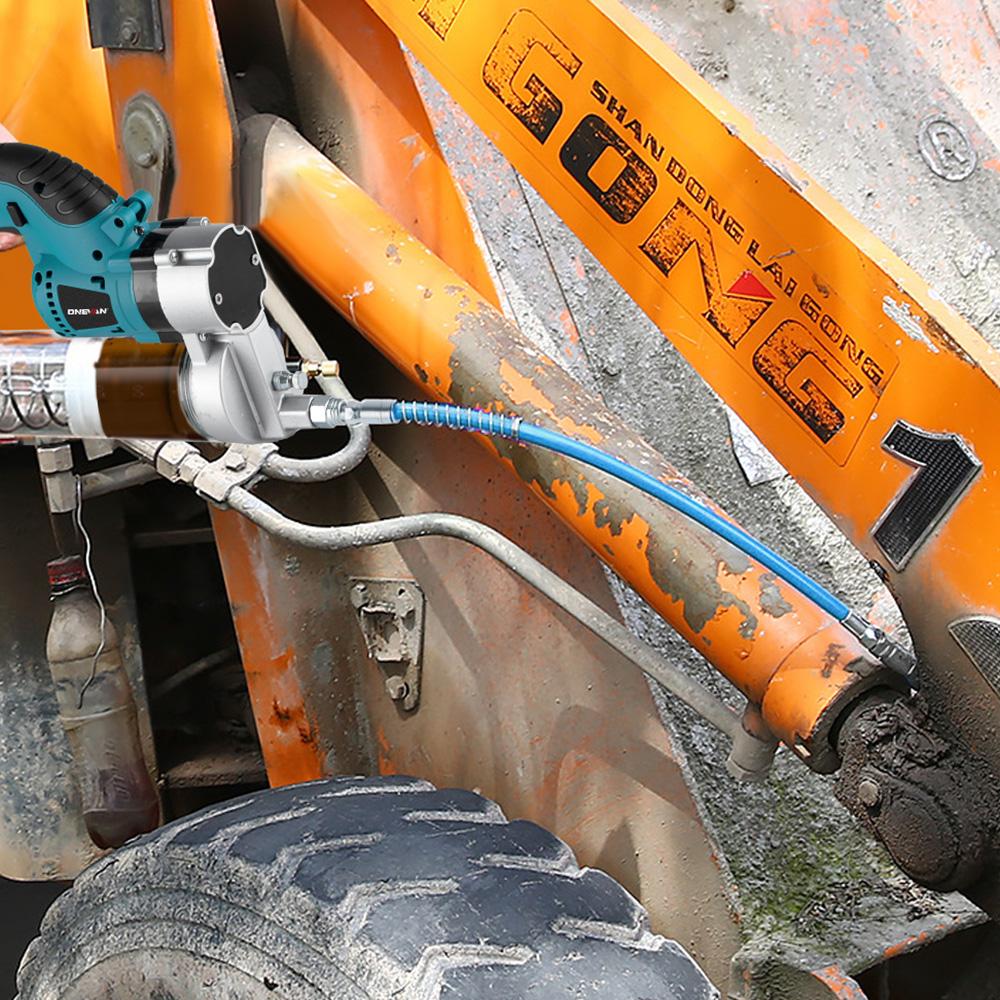 ONEVAN 10000PSL Elektrická mazací pistole Bezdrátová Vysokotlaká Mazací olej pro automobily Nabíjecí nástroj Pro Makita 18V Bateriový kolík