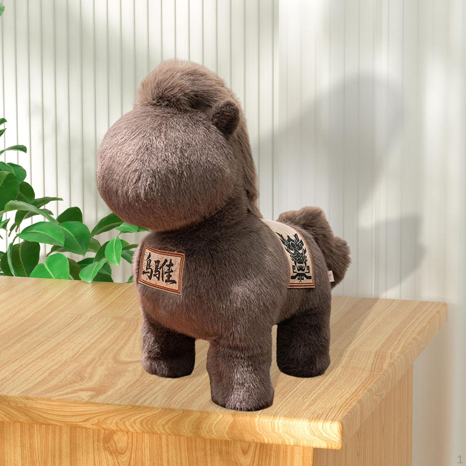 

Horse Stuffed Animal Cuddly Toy Lucky Charm Table Decoration Collector s Item Made of Soft for
