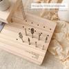 1pcs Nail Drill Machine Bits Wooden Holder Durable For Nail Training Nail Art Accessories DIY Manicure Tools Box Display Box