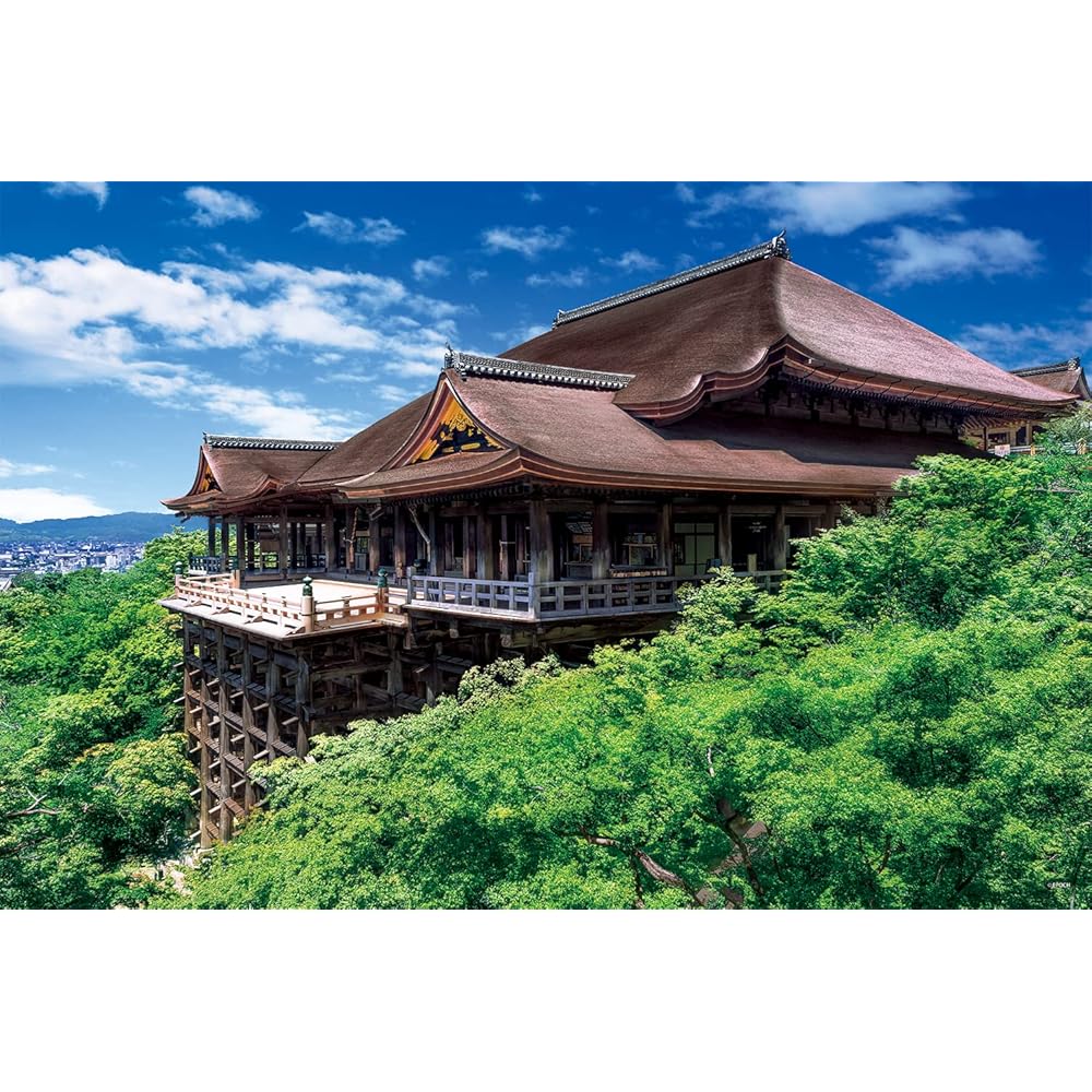 EPOCH 1000-Piece Jigsaw Puzzle Japanese Landscape Kiyomizu Temple Kyoto 50x75cm with Glue and Tool Included