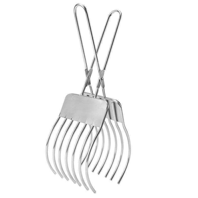 

Stainless Steel Multi-Function Slicer BBQ Clip Portable Meat Ham Bread Cutter Heavy Duty Kitchen Tool for Home Outdoor Camping