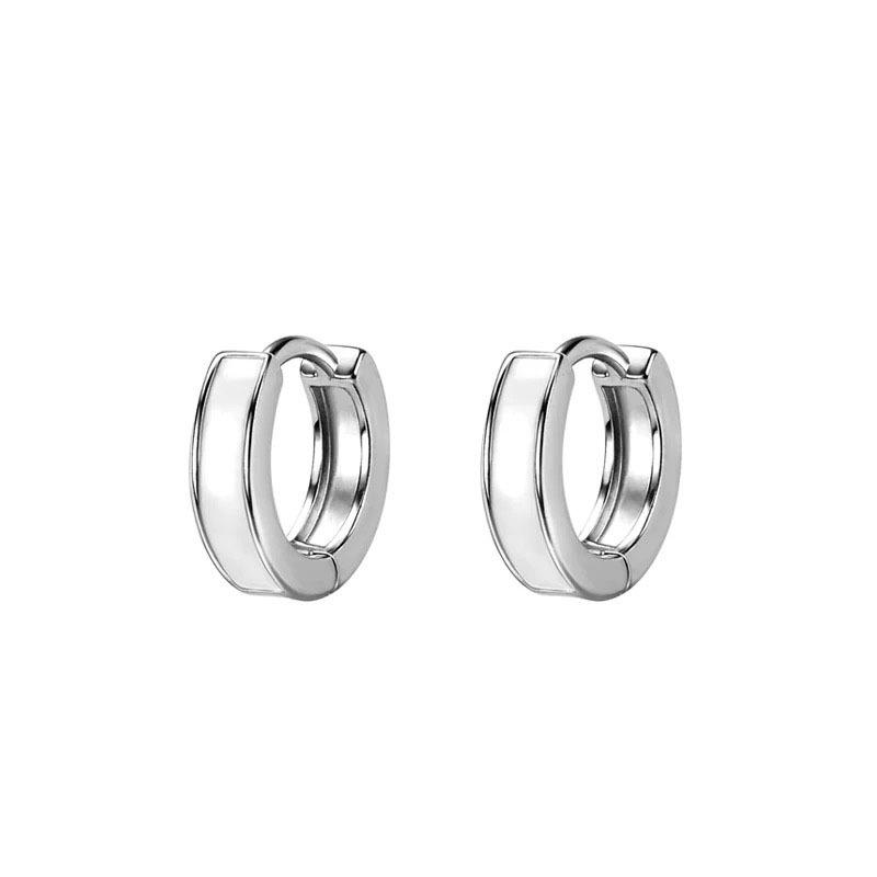 

Серебряные серьги в корейском стиле для женщин – элегантные, холодные клипсы и кольца, идеально подходящие для модного, минималистичного образа