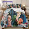 Anime Set Cute Characters Threepiece Set 1 Duvet Cover 2 Pillowcase Without Core Bedding Set Christmas Birthday Gift Soft And Comfortable