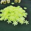 50Pcs 3D Luminous Snowflakes At Night Glowing Fluorescent Wall Stickers For Children Baby Room Bedroom Christmas Diy Decoration