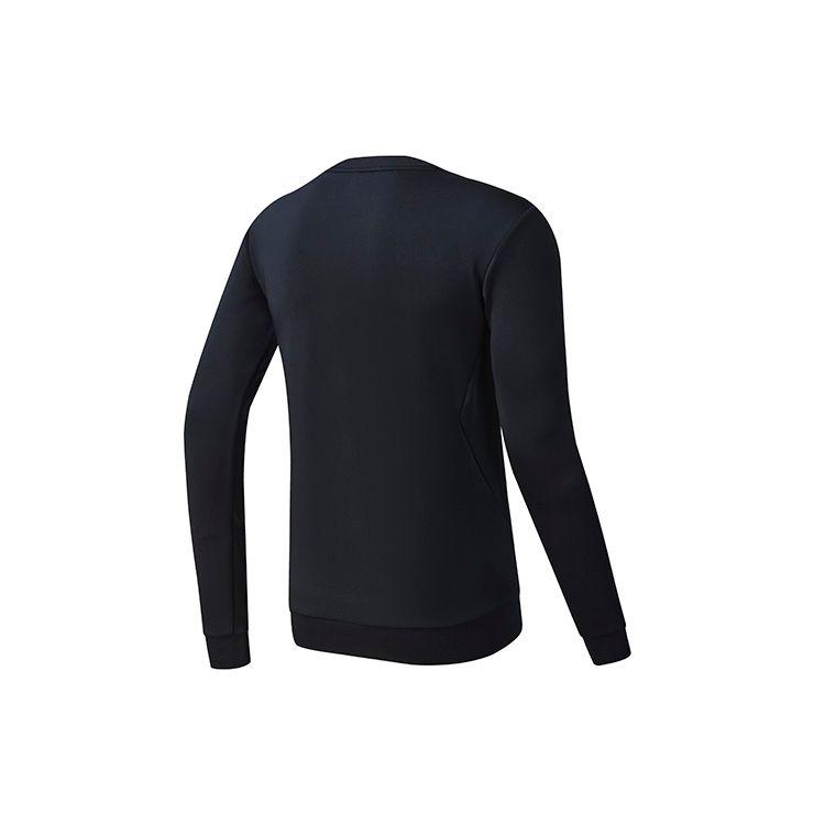 Fila Solid Color Logo Round Neck Knit Pullover Sweatshirt Men Sweatshirt Dark-Blue A11M241217F-NV