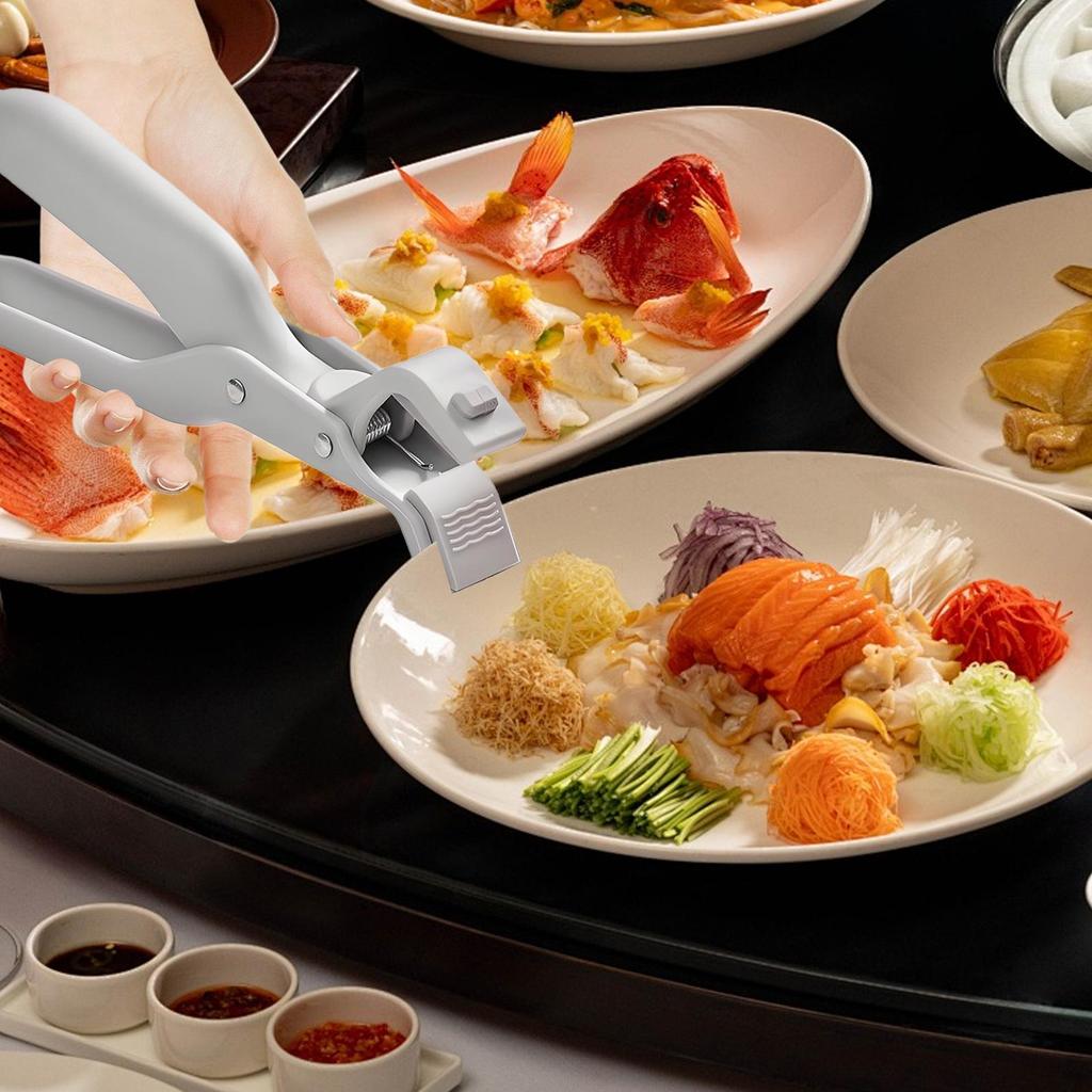 Hot Dish Plate Clip Anti-Scald Bowl Clip Gripper Ergonomic Handle Bowls Clamp Holder for Frying Pans Air Fryers Steamers Ovens