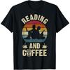 Funny Reading and Coffee Lovers Vintage Theme Hobby Cute T-Shirt