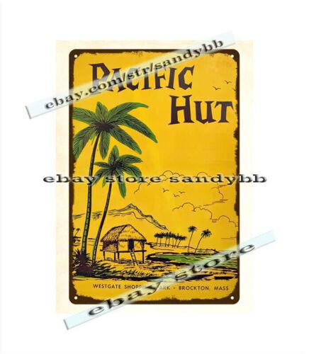 

1965 Hut restarauant Brockton Massachusetts dinner metal tin signAluminum 30x40cm(11.8x15.7inch)