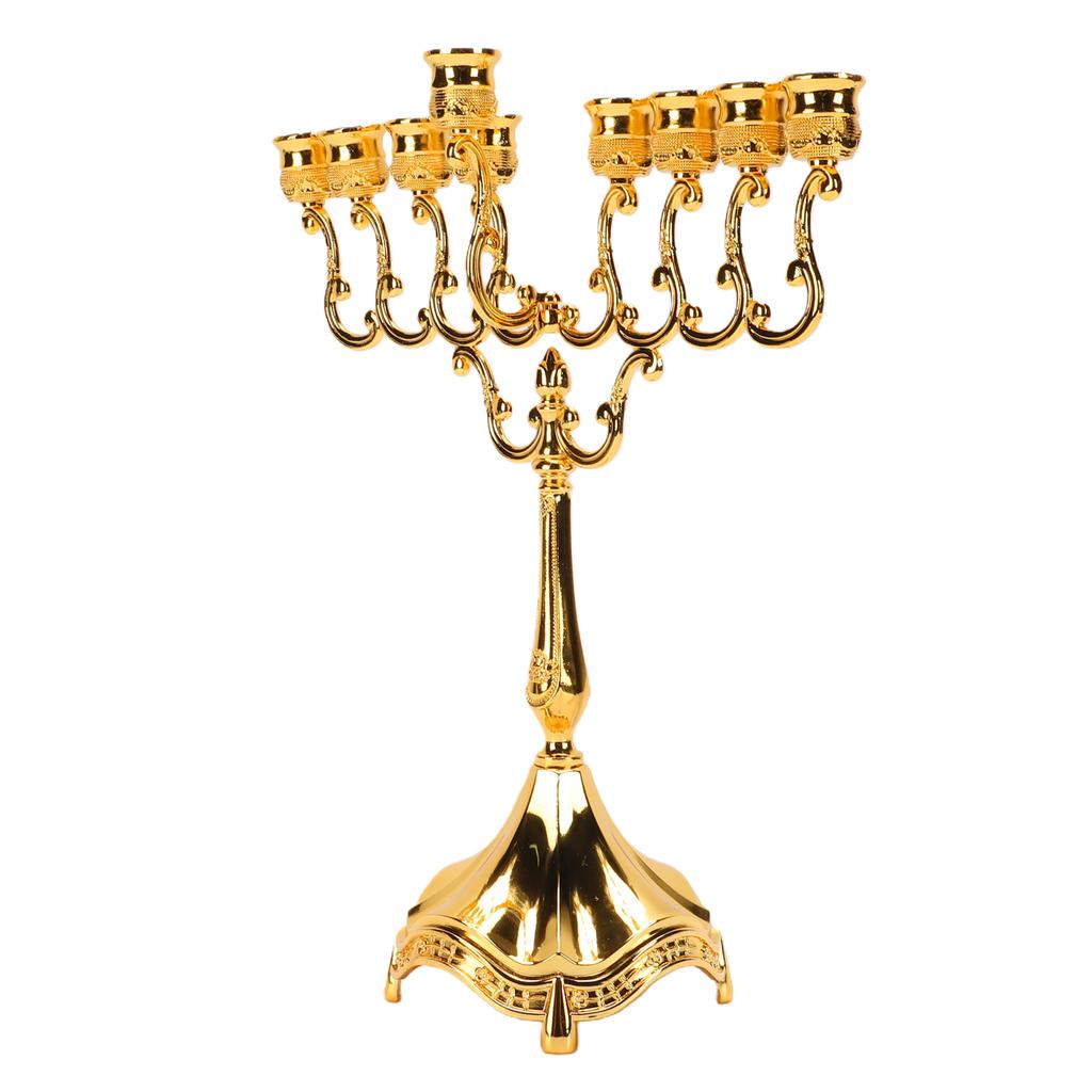 Candle Holder Zinc Alloy Elegant Decorative Candlestick Holder for Table Centerpiece Holiday Decor