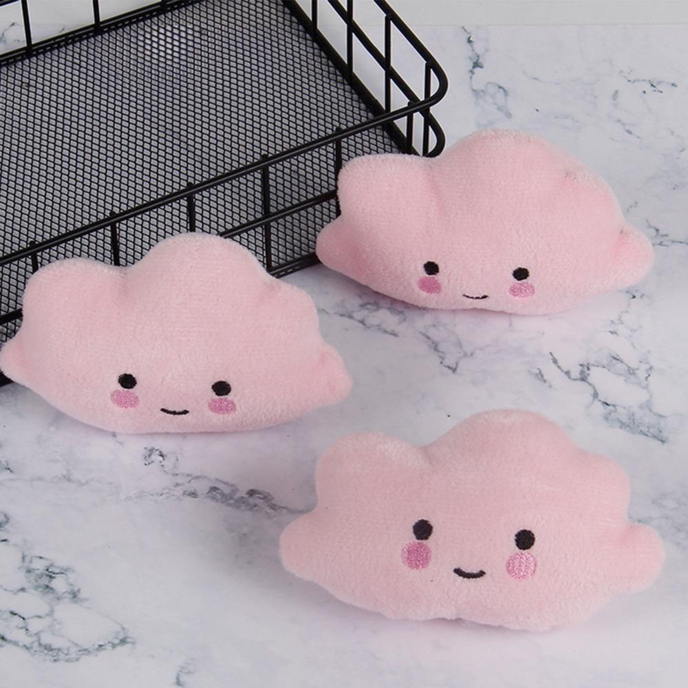 3 pcs White Finish Squeaky Pet Toy Crystal Soft Plush Cat Plush Plaything  Household Cats
