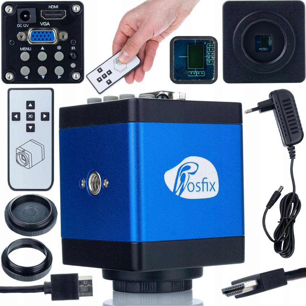 Rosfix Sirius Pro MSSP-T-PS1-O – Mikroskop Stereoskopowy Trinokularowy | Zoom 7-50x | Optyka Greenough | Ergonomiczna Głowica 45°