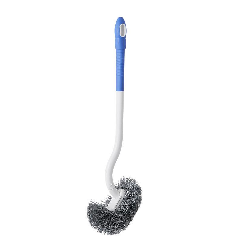 Wall-Mounted Long-Handle Toilet Scrubber with Bristles for Thorough Cleaning
