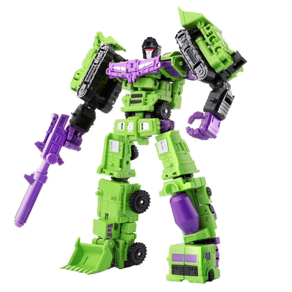 Weerihhol Deformation Oversize Toys  Devastator Robot Engineering Combiner,Action Figure Car Truck Model (6 In 1 Model)