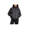 Adidas Originals Regen Down Puffer Crop Zip Warm Sports Loose Long Sleeve Bread Cotton Jacket Women Jackets Black IW8368