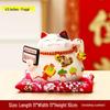 Lucky Cat Ceramic Decor: Creative Japanese Fortune Cat Small Piggy Bank - Ideal Gift for Store Openings
