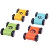Wooden Children'S Slide Car Trolley Track Slide Inertia Pull Back Glider Toy