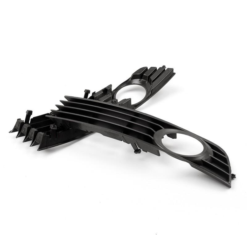 Pair Front Bumper Lower Fog Light Fog Lamp Grilles Grill 8E0807681 8E0807682 For A4 B6 02-05
