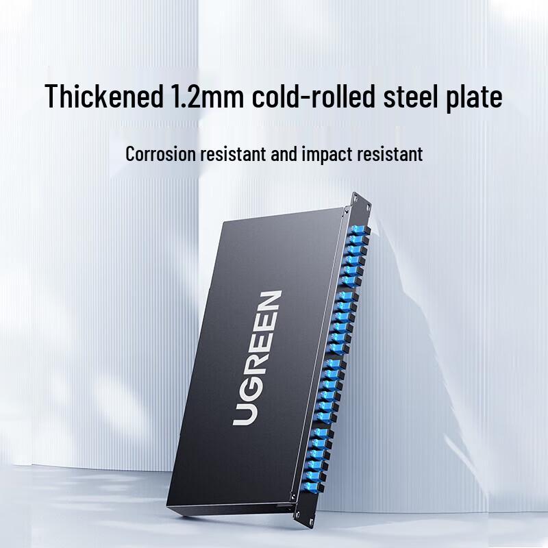 Ugreen NW384 24-Port 48-Core LC Single-Mode Fiber Optic Patch Panel