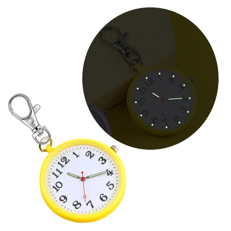 Portable Anti Shock Digital Keychain Timepiece For Outdoor Enthusiasts Seniors Traveler Lightweight Wearable Accessory