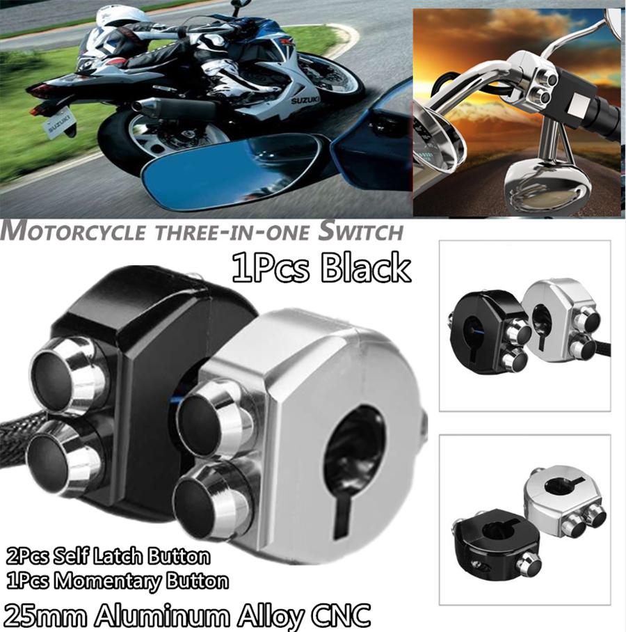 For Motorcycle Handle Switch 25Mm-Kg055 Black