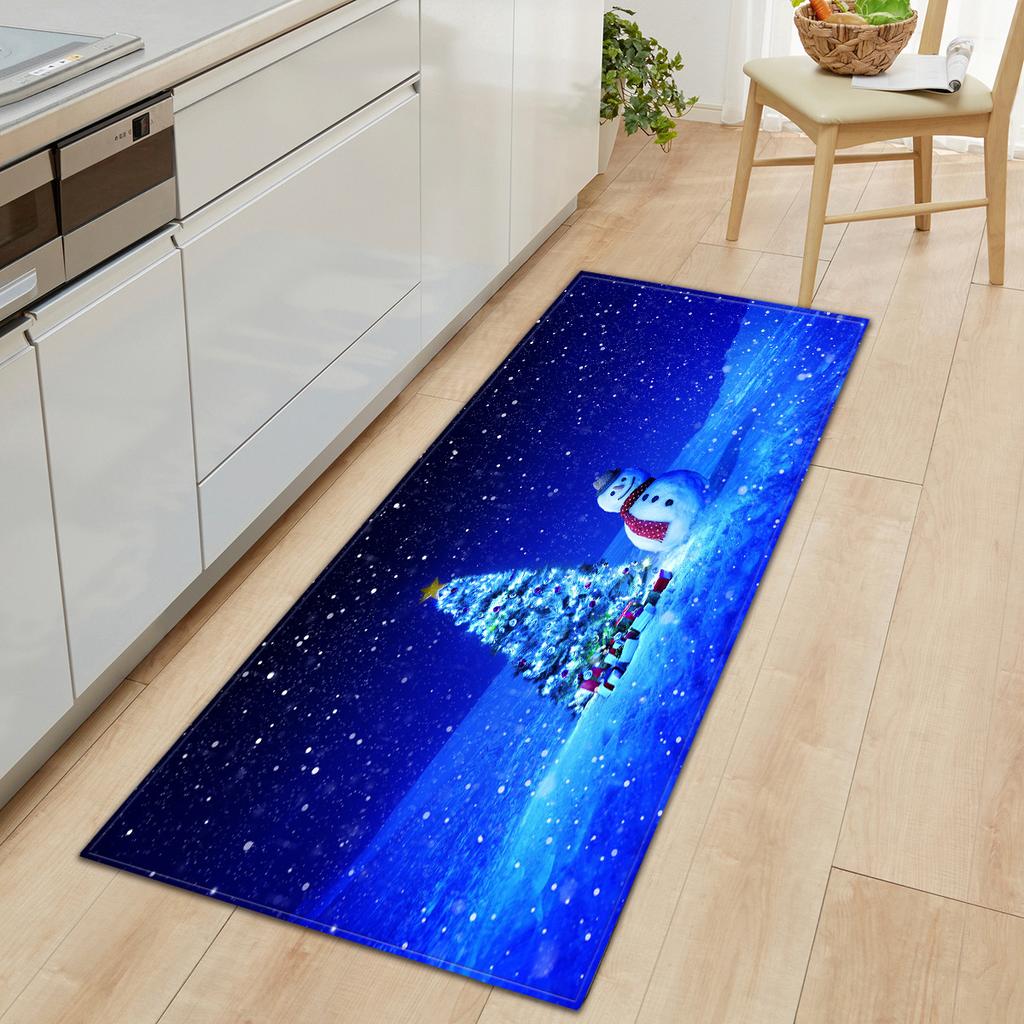 Christmas Kitchen Sand Carpet Doormat Long Floor Mat