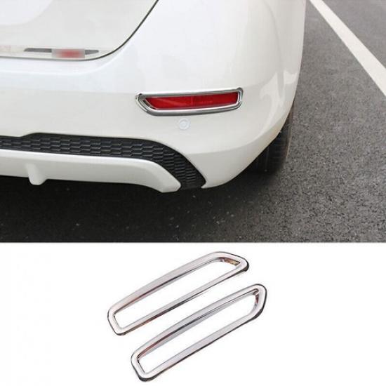 For Nissan Sentra -2024 ABS chrome Rear Fog Light Lamp Cover 2pcs