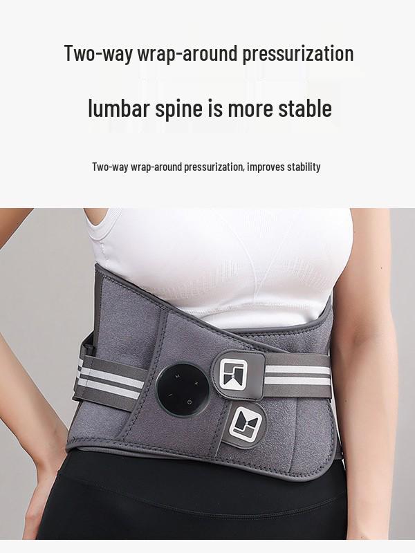 Breathable Sports Waist Support Belt with Steel Plate & Intelligent Massage