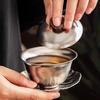 Pure Titanium Sancai Cover Bowl Teacup Household High-end Light Luxury Tea Making Bowl Kung Fu Tea Set 1011 New Teacup Home