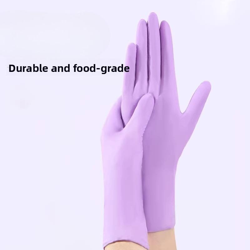 Durable Gloves for Kitchen Dishwashing, Household Cleaning, Female Rubber for Housework, Disposable Short Design, Waterproof
